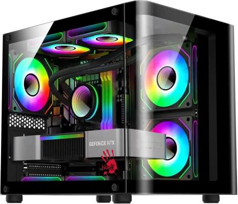 Корпус mATX Bloody BD-CC104 черный без БП mATX 5x120mm 1xUSB2.0 1xUSB3.0 audio