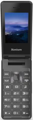 Мобильный телефон XENIUM X600 темно-серый раскладной 2Sim 2.8" 240x320 Nucleus 0.3Mpix GSM900/1800 MP3 FM microSD max32Gb