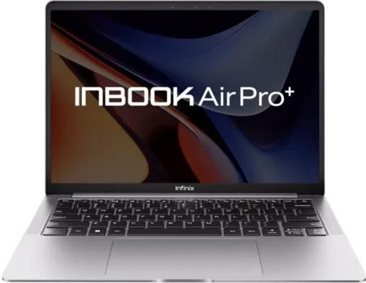 Ноутбук/ Infinix Inbook Air Pro+_XL434 14"(2880x1800 OLED)/Intel Core i7 1355U(1.7Ghz)/32768Mb/1024SSDGb/noDVD/Int:Intel Iris Xe Graphics/BT/WiFi/57WHr/war 2y/1kg/Silver/Win11Home