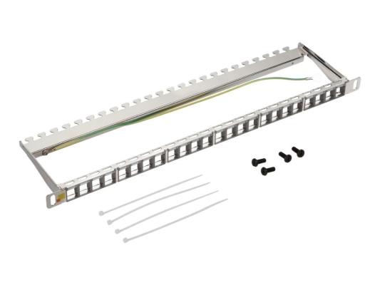 Патч-панель наборная Lanmaster LAN-PPC24OK-STP 19" 0,5U 24xRJ45 STP