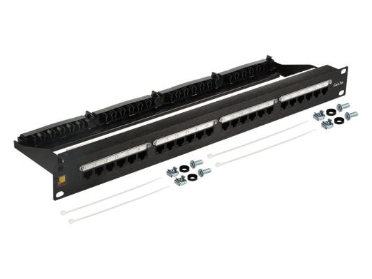 Патч-панель Lanmaster LAN-PPN24U5E 19" 1U 24xRJ45 кат.5E UTP