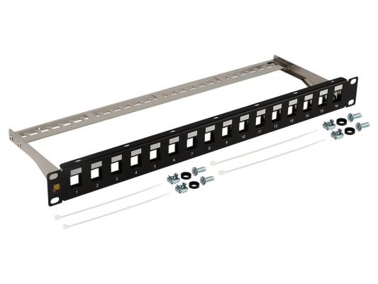 Патч-панель наборная Lanmaster LAN-PPN16OK-STP 19" 1U 16x FTP