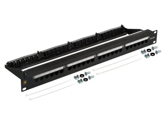Патч-панель Lanmaster LAN-PPN24U6A 19" 1U 24xRJ45 кат.6A UTP