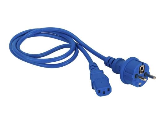 Кабель питания системного блока Lanmaster LAN-PP13/SH-7.0-BL (Schuko - C13, 3х0.75мм?, 250В, 10A, синий, 7м)