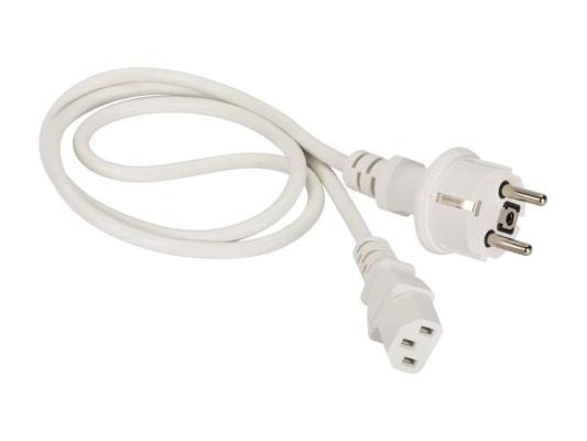 Кабель питания системного блока Lanmaster LAN-PP13/SH-7.0-WH (Schuko - C13, 3х0.75мм?, 250В, 10A, белый, 7м)