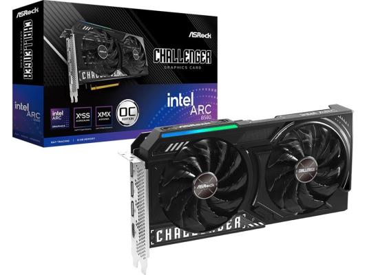 Видеокарта Asrock Intel Arc B580 PCI-E 4.0 CL 12GO 12Gb 192bit GDDR6 2740/19000 HDMIx1 DPx3 HDCP Ret