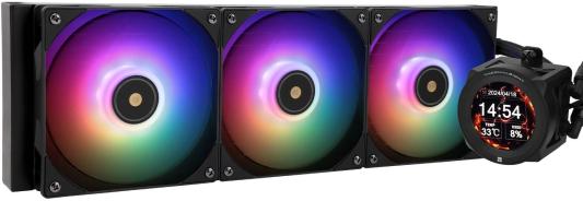 Система охлаждения жидкостная Thermalright Core Vision 360 ARGB Soc-AM5/AM4/1200/1700/1851 черный 4-pin 27.7dB Al LCD Ret (C-VISION-360-BL-ARGB)