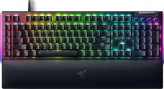 Клавиатура проводная Razer BlackWidow V4 игровая черная механическая Yellow Switch