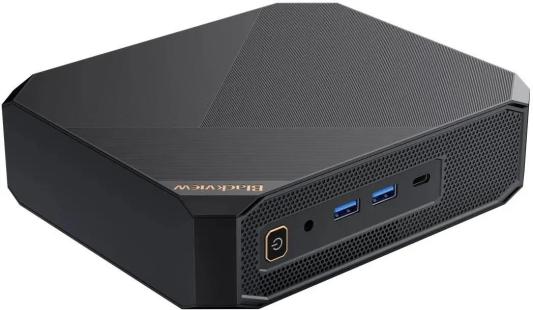Мини ПК Blackview MP200 (Intel I9-11900H) 16+1TB, WIFI a/b/g/n/ac, Bluetooth 4.2, Win11 Pro, USB3.0, HDMI 1.4b Type A *2, RJ45*1, 5.5/2.1mm DC Jack *1, 3.5mm Phone Jack*1, Colour: Black
