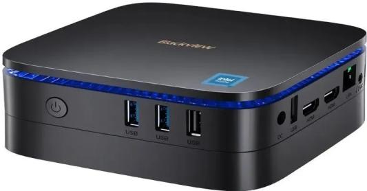 Мини ПК Blackview MP60 (Intel N5095) 16+1TB, 512GB, WIFI a/b/g/n/ac, Bluetooth 4.2, Win11 Pro, USB3.0, HDMI 1.4b Type A *2, RJ45*1, 5.5/2.1mm DC Jack *1, 3.5mm Phone Jack*1, Colour: Black
