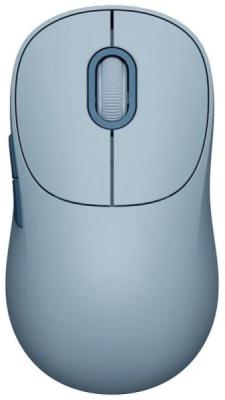 Мышь Xiaomi Wireless Mouse 3 синий оптическая 1200dpi silent беспров. BT/Radio USB для ноутбука 4but (BHR8914GL)