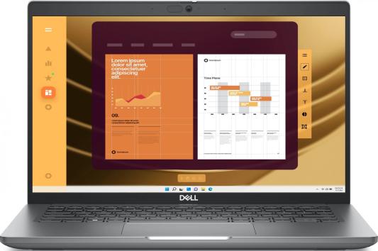 Ноутбук Dell Latitude 5450 Core Ultra 7 155U 16Gb SSD512Gb Intel Graphics 14" WVA FHD (1920x1080) Linux grey WiFi BT Cam (5450-7560)
