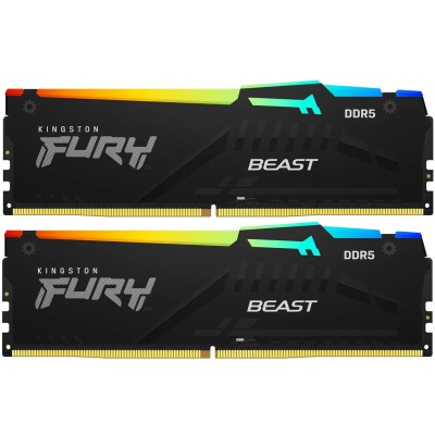 Оперативная память Kingston Fury Beast KF560C30BBAK2-32 DDR5 - 2x 16ГБ 6000МГц, DIMM, Ret
