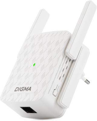 Повторитель беспроводного сигнала Digma D-WR310,  белый [d-wr310v2]