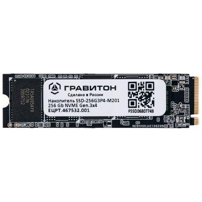 Твердотельный накопитель SSD M.2 256 Gb Гравитон SSD-256G3P4-M201_01 Read 2300Mb/s Write 1050Mb/s 3D NAND TLC