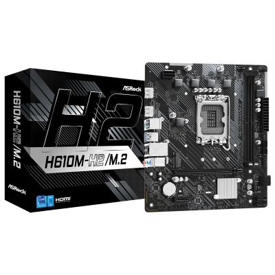 Материнская плата ASRock H610M-H2/M.2 Socket 1700 H610 2xDDR4 1xPCI-E 16x 1xPCI-E 1x 4xSATA III mATX