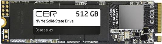 Твердотельный накопитель SSD M.2 512 Gb CBR SSD-512GB-M.2-BS24b Read 3100Mb/s Write 2000Mb/s 3D NAND TLC