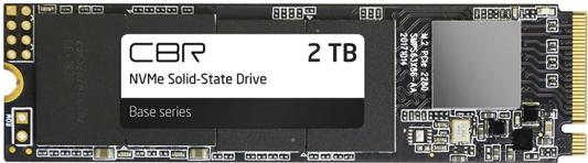 Твердотельный накопитель SSD M.2 2 Tb CBR Base Read 3500Mb/s Write 3100Mb/s 3D NAND TLC SSD-002TB-M.2-BS24b