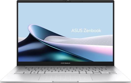 Ноутбук ASUS Zenbook UX3405MA-QD1017 14" 1920x1200 Intel Core Ultra 9-185H SSD 512 Gb 32Gb WiFi (802.11 b/g/n/ac/ax) Bluetooth 5.3 Intel Arc Graphics серебристый DOS 90NB11R2-M01UC0
