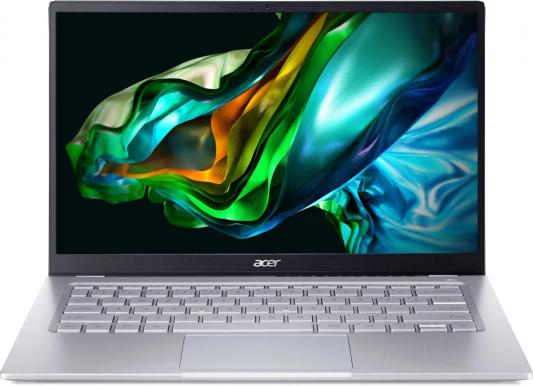 Ноутбук Acer Swift Go 14 SFG14-41-R466 14" 1920x1080 AMD Ryzen 5-7530U SSD 512 Gb 8Gb WiFi (802.11 b/g/n/ac/ax) Bluetooth 5.2 AMD Radeon Graphics серебристый Windows 11 Home NX.KG3CD.001