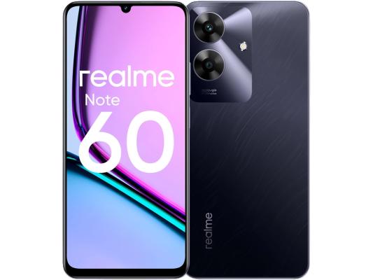 Смартфон Realme Note 60 RMX3933 6/128Gb черный (6941764443907)