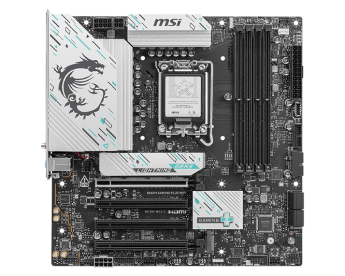 Материнская плата MSI B860M GAMING PLUS WIFI Soc-1851 Intel B860 4xDDR5 mATX AC`97 8ch(7.1) 5Gigabit RAID+HDMI+DP