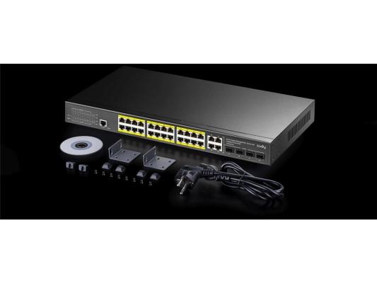 Коммутатор Cudy GS2028PS4-300W (L2) 28x1Гбит/с 4SFP 24PoE+ 300W управляемый