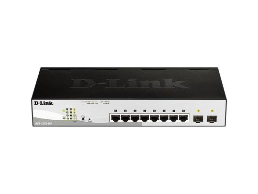 Коммутатор D-Link DGS-1210-08P DGS-1210-08P/G3A (L2) 8x1Гбит/с 2SFP 8PoE 65W настраиваемый