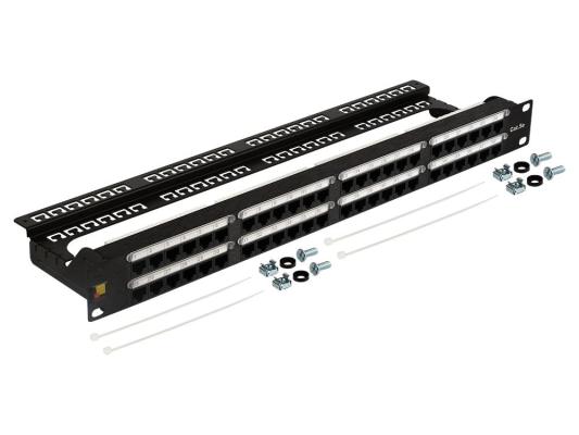 Патч-панель Lanmaster LAN-PPC48U5E 19" 2U 48xRJ45 кат.5E UTP