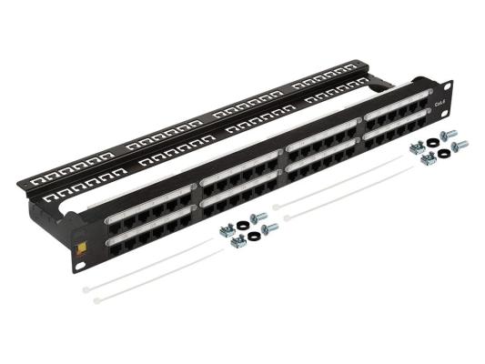 Патч-панель Lanmaster LAN-PPC48U6 19" 1U 48xRJ45 кат.6 UTP