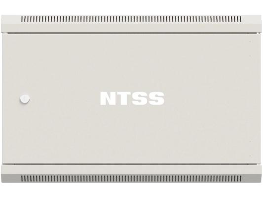 Шкаф коммутационный NTSS Премиум (NTSS-W6U6045FD) настенный 6U 570x450мм пер.дв.металл 60кг серый 350мм 18кг 220град. 370мм IP20 сталь