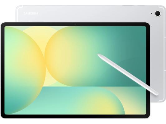 Планшет Samsung Galaxy Tab S10 FE+ 1580 (2.9) 8C RAM12Gb ROM256Gb 13.1" TFT 2880x1800 5G 1Sim eSIM Android 15 серебристый 13Mpix 12Mpix BT WiFi microSD 1Tb 10090mAh