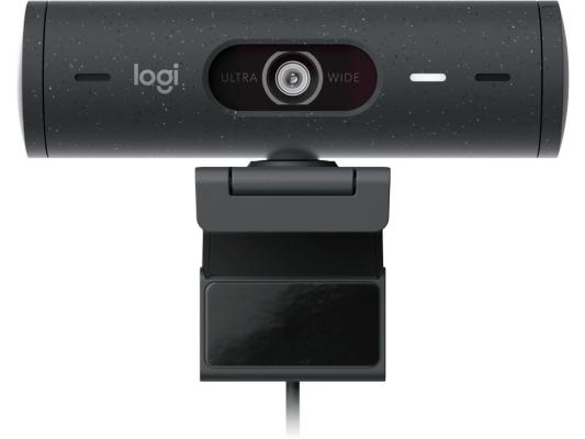 Камера Web Logitech HD Webcam Brio 500 черный 4Mpix (1920x1080) USB Type-C с микрофоном (960-001424)