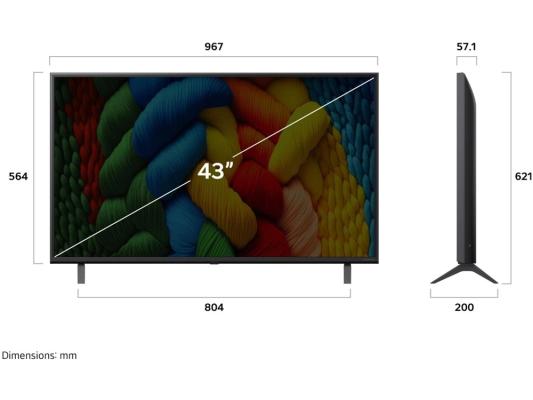 Телевизор UHD 43" 4K 43NANO80A6B.ARUG LG