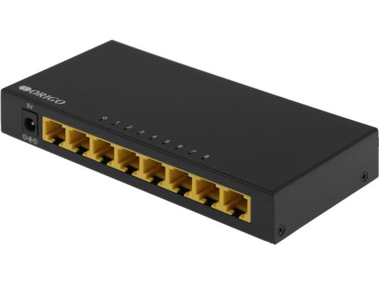 Коммутатор/ Unmanaged switch, 8x1000Base-T, metal case