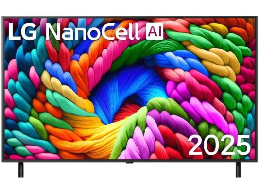 Телевизор ЖК 55'' LG/ 55", Ultra HD, Nano Color, Local Dimming, Smart TV, WebOS, Wi-Fi, DVB-T2/C/S2, MR, 60Hz Native, 2.0ch (20W), 2 HDMI, 2 USB, 2 Pole, Ashed Blue, 2025