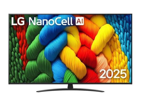Телевизор ЖК 65'' LG/ 65", Ultra HD, Nano Color, Smart TV, WebOS, Wi-Fi, DVB-T2/C/S2, MR, 60Hz Native, 2.0ch (20W), 2 HDMI, 2 USB, 1 Pole, Charcoal Black, 2025