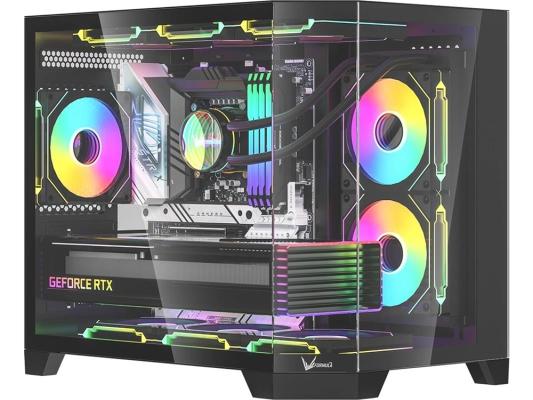 Корпус Formula Crystal Z6M Floe черный без БП ATX 4x120mm 2xUSB3.0 audio bott PSU