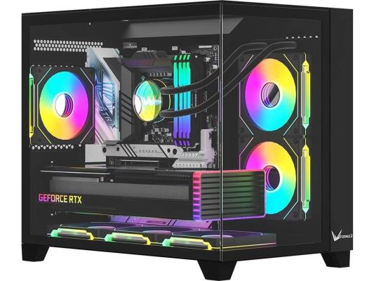 Корпус Formula Crystal Z9ML Floe черный без БП mATX 1xUSB3.0 1xUSB3.1 audio bott PSU