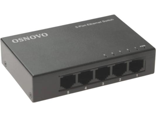 Коммутатор Osnovo SW-5F 5x100Мбит/с неуправляемый