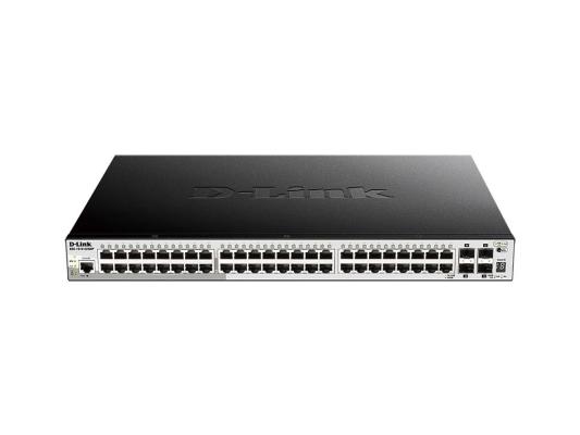 Коммутатор D-Link DGS-1510-52XMP DGS-1510-52XMP/A2A (L2+) 48x1Гбит/с 4SFP+ 48PoE 370W управляемый