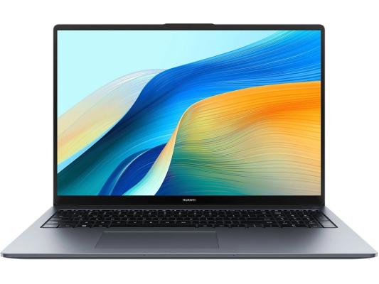 Ноутбук 16" Huawei MateBook D16 MCLG-X 1920x1200 WUXGA IPS Intel Core i9-13900H RAM 16 ГБ SSD 1000 ГБ Intel UHD Graphics серый без ОС 53014HYG