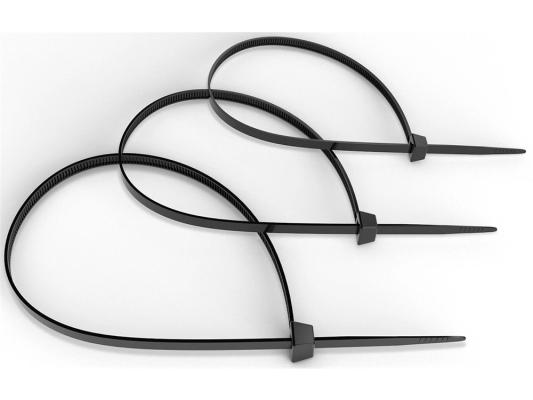 Стяжка Cabeus GTOUT-250 нейлоновая неоткрывающаяся, безгалогенная (halogen free), 250x3.6мм, черная, outdoor (для использования от -40 до +85 C), устойчивая к UV, (100 шт)