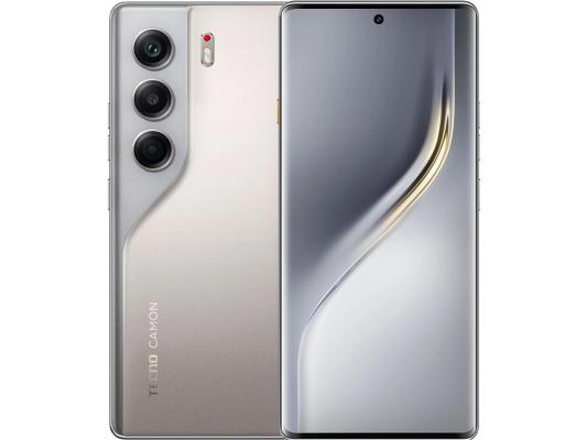 Смартфон Tecno Camon 40 Pro 256Gb 8Gb титан моноблок 3G 4G 2Sim 6.78" 1080x2436 Android 15 50Mpix 802.11 a/b/g/n/ac NFC GPS GSM900/1800 GSM1900 Protect FM