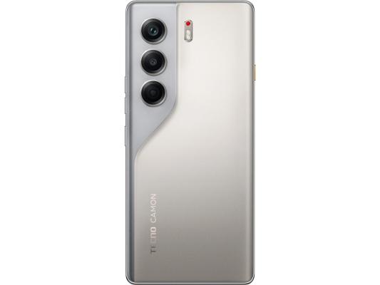 Смартфон Tecno Camon 40 Pro 5G 256Gb 12Gb титановый моноблок 3G 4G 2Sim 6.78" 1080x2436 Android 15 50Mpix 802.11 a/b/g/n/ac/ax NFC GPS GSM900/1800 GSM1900 Protect FM