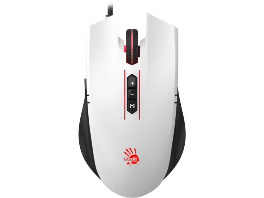 Мышь A4Tech Bloody ES7 белый оптическая 6000dpi USB 8but (ES7 PANDA WHITE)