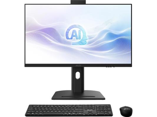 Моноблок MSI Modern AM273QP AI 1UM-088XRU 27" WQHD Core Ultra 7 155H (1.4) 32Gb SSD1Tb Graphics CR без ОС 2.5Gigabit WiFi BT 150W клавиатура мышь Cam черный 2560x1440