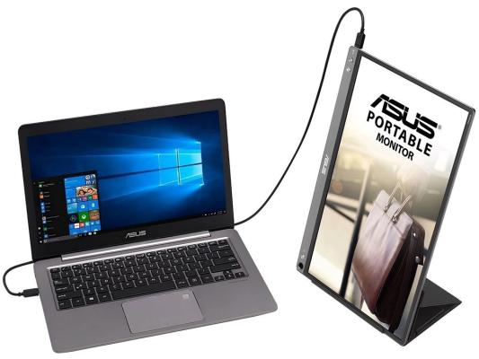 Монитор Asus 15.6" ZenScreen MB16ACE темно-серый IPS LED 16:9 матовая 220cd 178гр/178гр 1920x1080 60Hz FHD USB 0.8кг