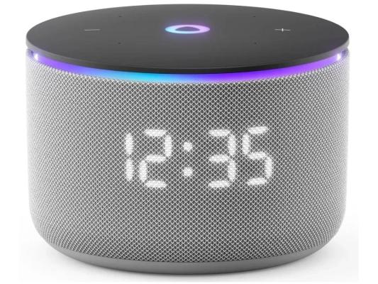 Умная колонка Yandex Станция Мини 3 Про Алиса серый 18W 2.0 BT/Wi-Fi (YNDX-00059GRY)