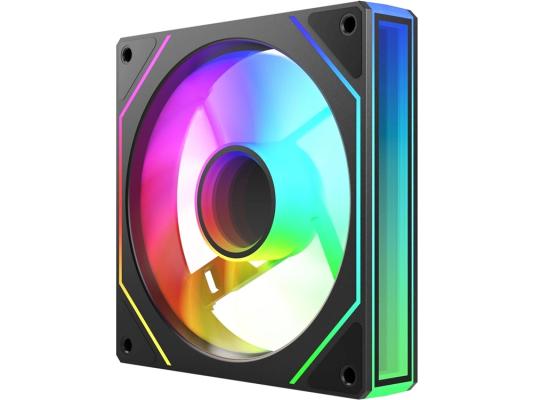 Вентилятор для корпуса Bloody CF-11 LCD ARGB 120х120x25 черный 4-pin 32дБ (упак.:1шт) (CF-11-ARGB120-BK) Ret